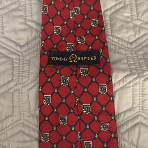 Tommy Hilfiger Vintage Red Diamond Tie EUC